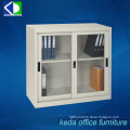 Office Furniture Sliding Door Storage Cabinet, Glass Door Steel Cabinet